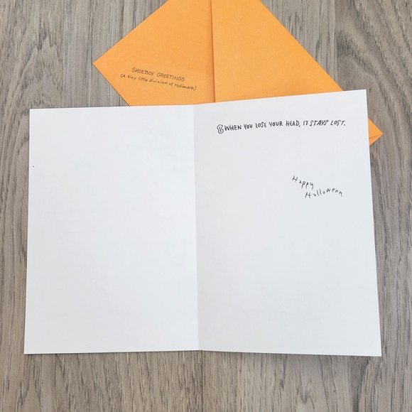 Funny Halloween Greeting Card for Anyone, Shoebox Hallmark - Picture 2 of 2